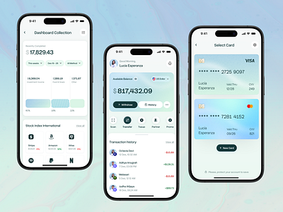 Cruscott - Finance Dashboard Mobile bank bank app banking branding card clean dashboard design emura fintech mobile product saas transfer ui uiux ux wallet web website