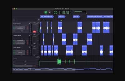 Teapodo audio id3 chapters multi track editing recording ui