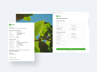 CARBON - UI Form & email carbon cms crm email footprint system ui ux