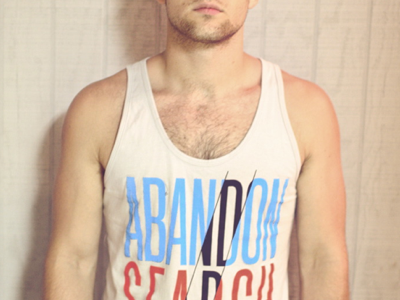 Searchlights Tank abandon band blue grey purple red rock tank top