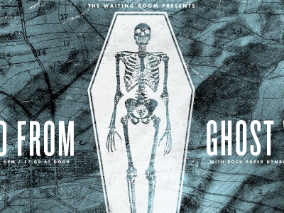 Hello From Ghost Valley Poster 1 ghost make believe omaha poster screen print