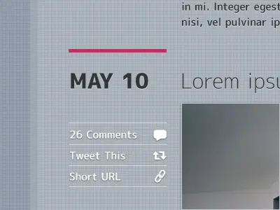 Teaser blog clean grid typography