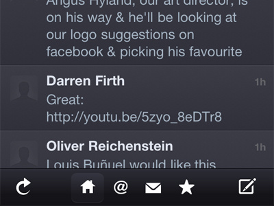 Twitterrific Bottom Bar app iphone twitterrific