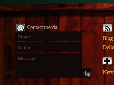 Contact Form footer form wood