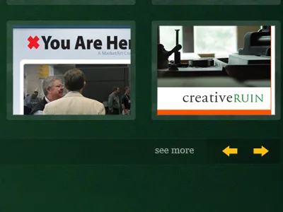 Portfolio Next/Back back next navigation portfolio