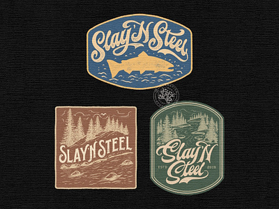 Slay N' Steel branding company brand logo company branding company logo design graphic design illustration logo typeface