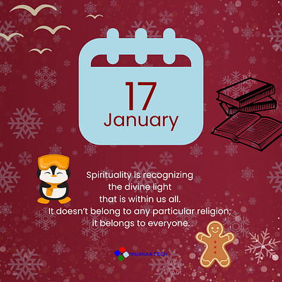 January Daily Calendar Design calendar design graphic design social media