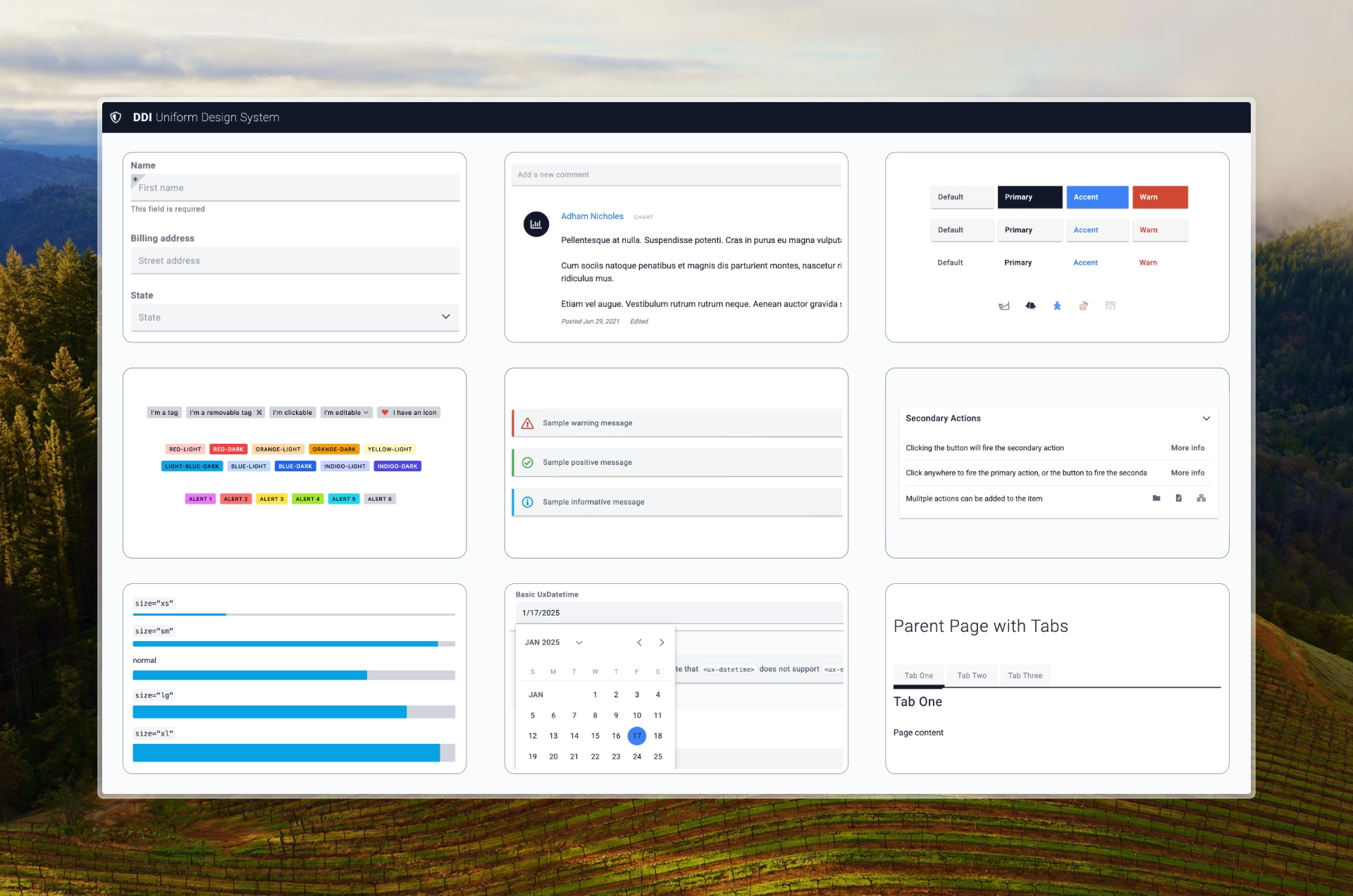 Uniform Design System graphic design ui ux web design