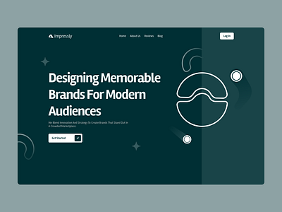 Impressly Design dribbble dribbblelike dribbblesshots landingpage shot uiux userinterface view