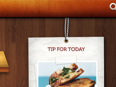 Tip for today cookmate ipad paper rope ui wood