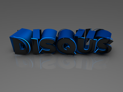 Disqus fan art render 3d cinema4d