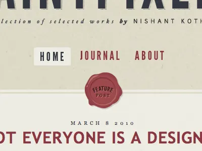 Rainypixels in Safari georgia header html5 junction league gothic rainypixels trebuchet ms