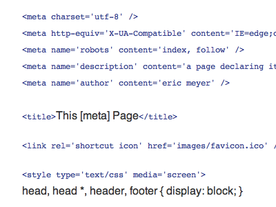 The Page Declares Itself code css experimental html meta