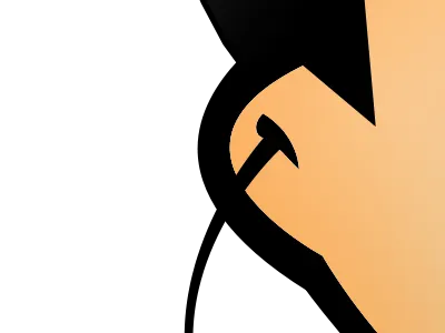 Ear illustration mascot