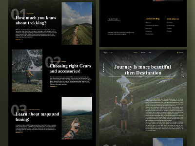 Hiking website design branding design designer figma graphic design hiking illustration logo minimalist design portfolio trekking ui ux vector