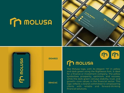 Molusa investment logo brand identity design 3d animation brand design brand guide design brand identity brand identity design brand logo design branding creative logo design design graphic design investment company investment logo design logo minimal modern motion graphics professional real estate logo design tech logo