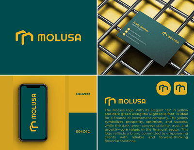 Molusa investment logo brand identity design 3d animation brand design brand guide design brand identity brand identity design brand logo design branding creative logo design design graphic design investment company investment logo design logo minimal modern motion graphics professional real estate logo design tech logo