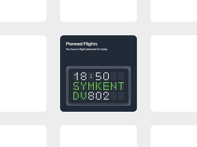 📟 – Dark version for scheduled flights card challenge dailyui design designer flight icon ui uidesign userexperience ux uxui webdesign