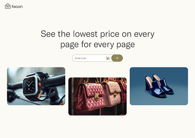 Facon: Smart Shopping, Simplified branding graphic design ui