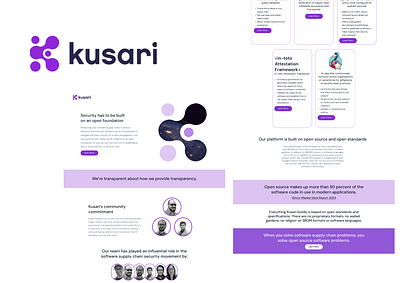 Kusari: Open-Source Security Simplified branding graphic design ui