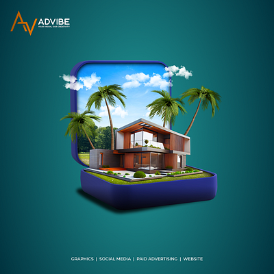 Real Estate Creative Ads | AdVibe creative ads for real estate graphic design real estate social media poster