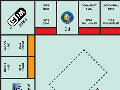 Monopoly Concept design illustration kabel monopoly