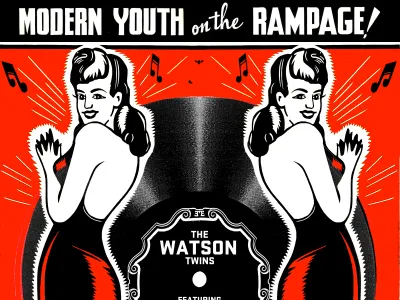 Watson Twins / Show Poster 1 believe design design and wonder make believe poster screenprint watson twins