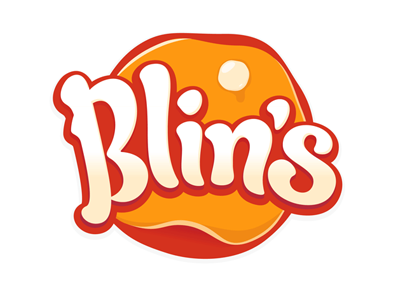 Blins lettering logo typography