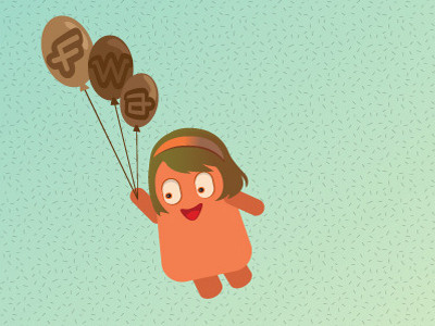 Ballooned character fwa illustration wallpaper