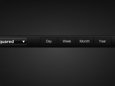 Select your Time buttons css3 gosquared selector time trends