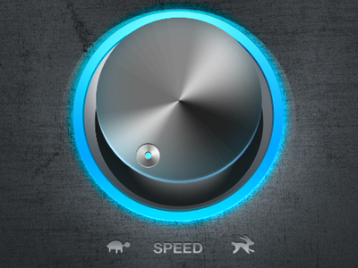 Light-O-matic grey iphone4 knob metal ui