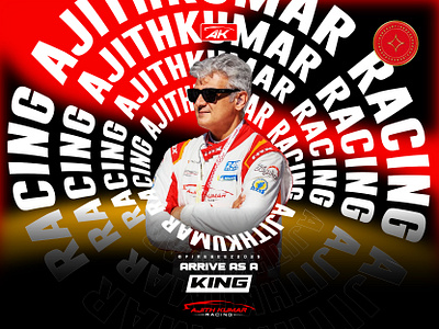 Ajithkumar Racing Fanmade poster ajithkumar ajithkumarracing carracing concept design fanmade fanmadeposter firebeez illustration illustrator racing