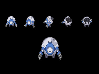 fodder-bot legions pixel art robot