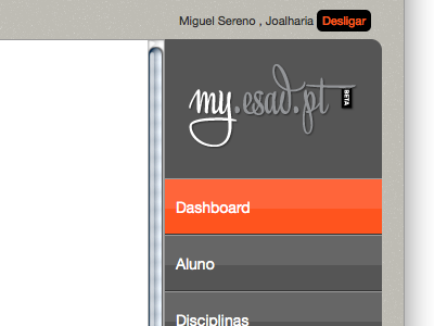 my.esad.pt bello dashboard glossy orange