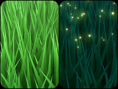 day | night 3d cinema 4d grass mac particles