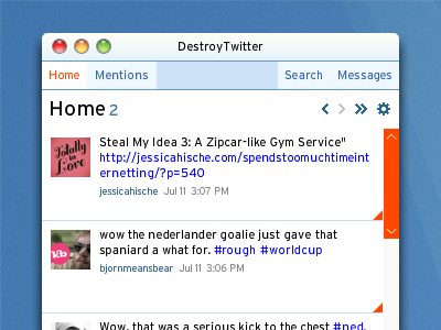 Reddit application theme twitter ui