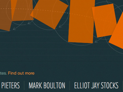 Getting closer arrows circles css3 grammar lines paths proxima nova shapes transform typekit