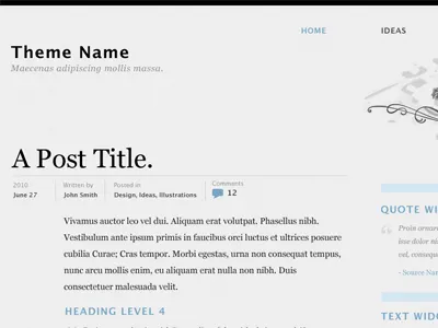 Type georgia grey wordpress
