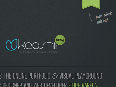 psst! css3 design font face keoshi text shadow