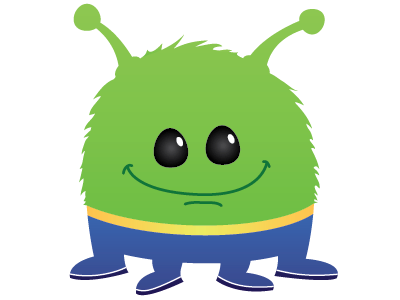 Cute Little Alien alien cartoon illustration