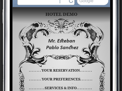Mobile Prototype iphone layout mobile