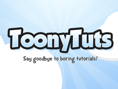 ToonyTuts animated blue bold cartoon css3 vector