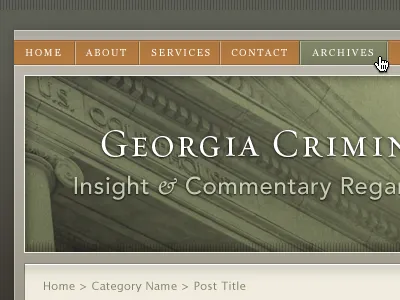 Blogs for lawyers ampersand avenir georgia green orange requiem