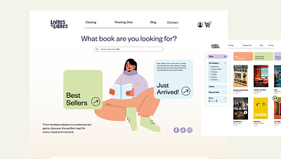 Online Bookstore · eCommerce Design bookstore ecommerce ui uxui web design