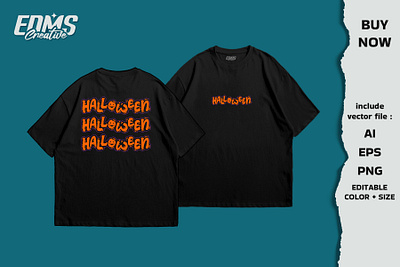 Halloween Typography Unique Style Design adobe illustrator apparel artwork clothing design design halloween horror illustration october orange trick tshirt design typography vintage design