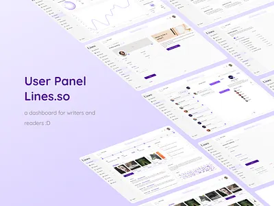✒️Dashboard Lines.so : writers & readers website dashboard design figma novel read reader responsive story ui ux web write writer