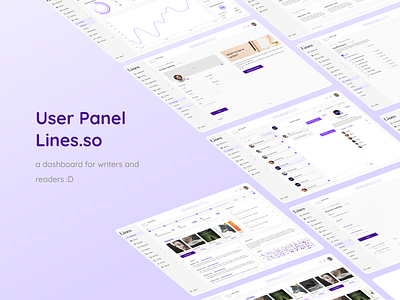 ✒️Dashboard Lines.so : writers & readers website dashboard design figma novel read reader responsive story ui ux web write writer