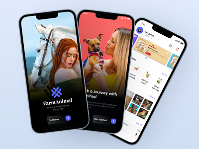 Farm Animal App Design animal app animal care farm animal farm animal app design mobile app design