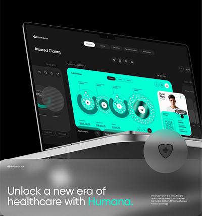 Humana - Medical SaaS & UX UI Design (Branding) 3d animation brand branding crm graphic design health health care logo motion graphics saas ui webdesign