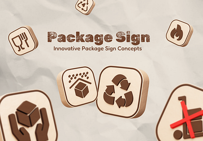 3D Package Sign 3d concept icon iconpack product ui